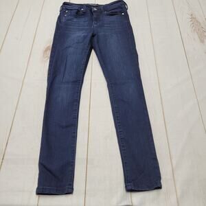 Liverpool Abby dark wash skinny jeans stretch petite